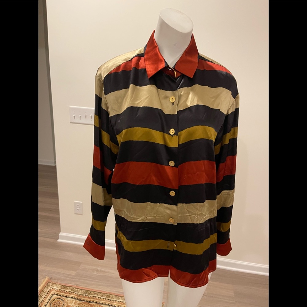 Vintage maggy London silk blouse
